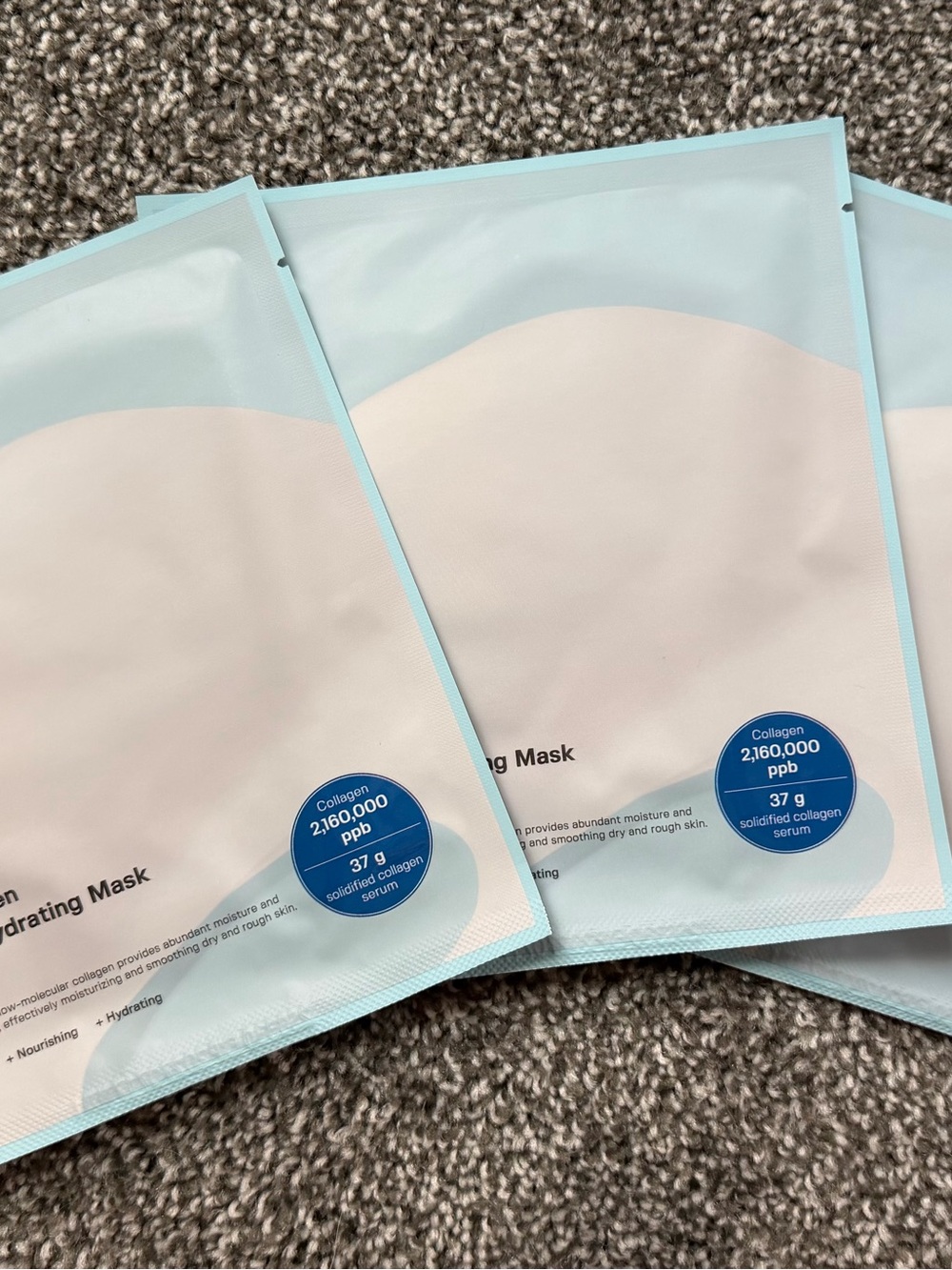 Hydrating Face Mask - Light Blue & White
